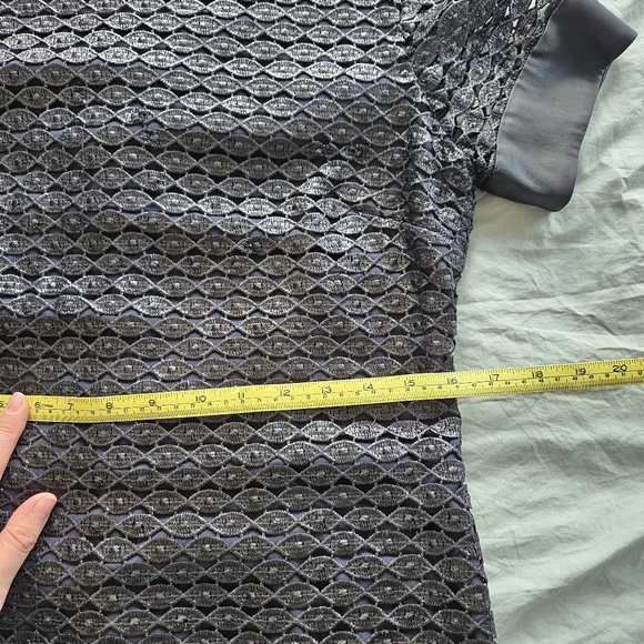 Diane Von Furstenberg new cindy lace dress 10 metallic - Picture 13 of 16